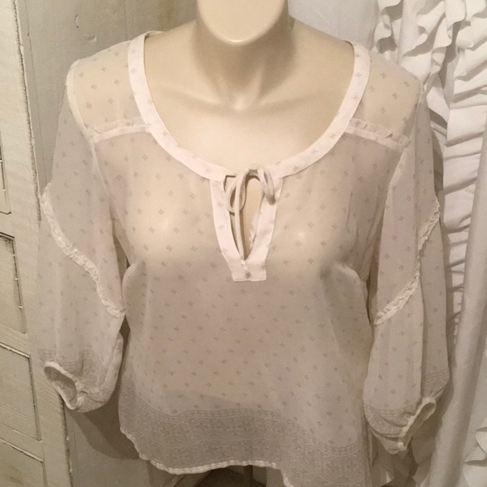 American Eagle XL sheer blouse